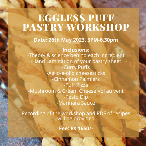 Eggless Puff Pastry Workshop